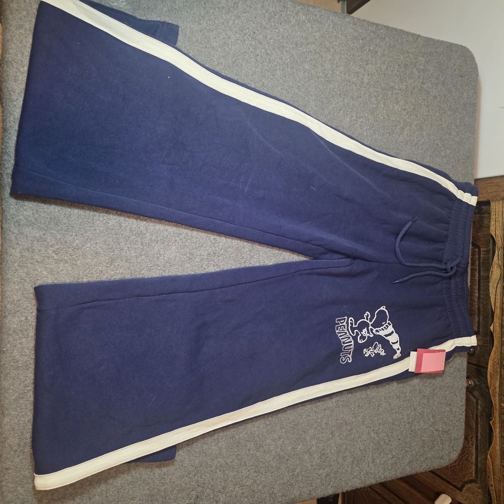 Peanuts Hybrid Peanut Snoopy Lounge Pants Wide Leg Small I2